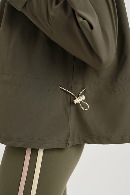 NYLON DUET CINCHED WINDBREAKER - SEDONA | SET ACTIVE Popular