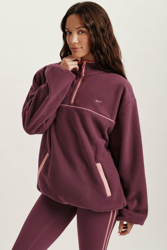 MICROFLEECE HALF ZIP - ROSEBUD | SET ACTIVE Recommended