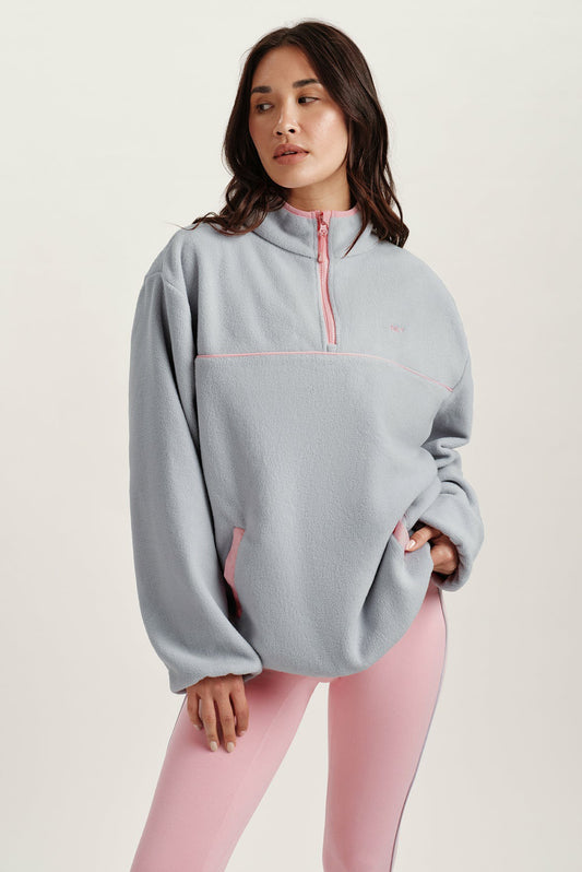 MICROFLEECE HALF ZIP - BLUSH | SET ACTIVE Signature