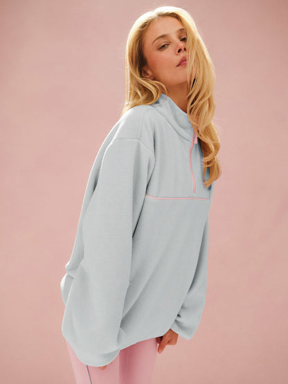MICROFLEECE HALF ZIP - BLUSH | SET ACTIVE Signature