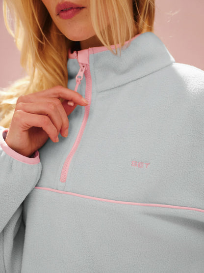 MICROFLEECE HALF ZIP - BLUSH | SET ACTIVE Signature