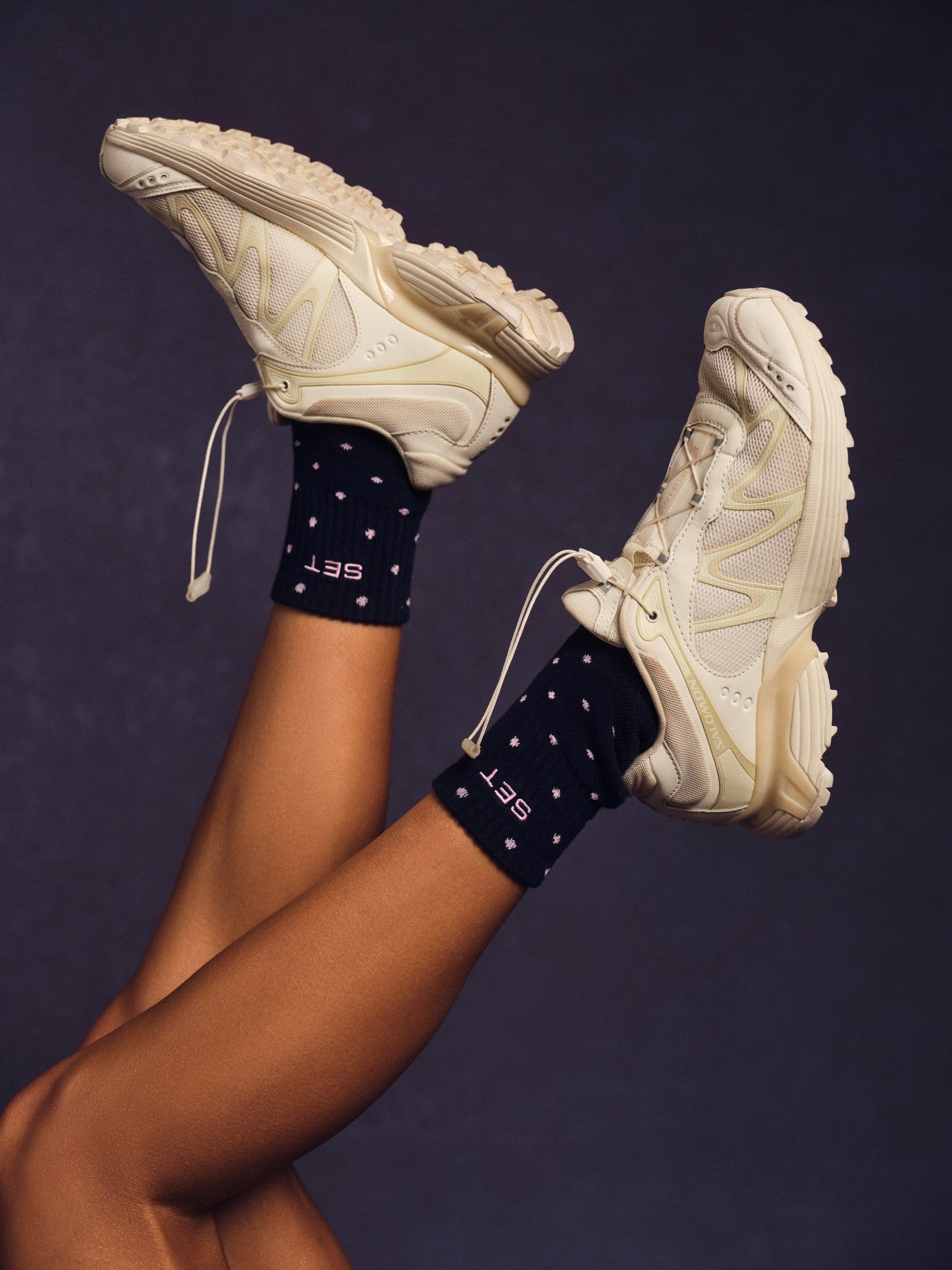 SET POLKA DOT SHORTY SOCKS - BLUE CONFETTI | SET ACTIVE Featured