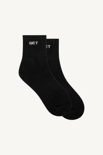 SET SHORTY SOCKS (3 PACK) - WHITE/HEATHER GREY/ONYX | SET ACTIVE Signature