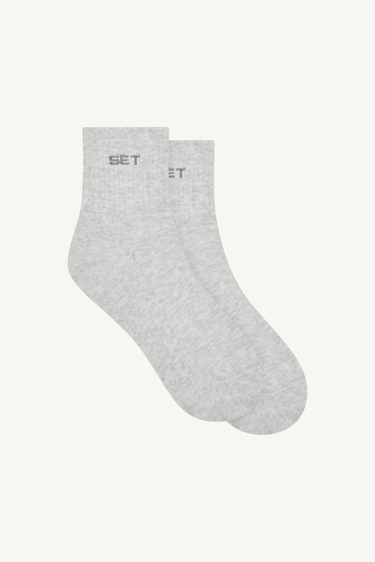 SET SHORTY SOCKS (3 PACK) - WHITE/HEATHER GREY/ONYX | SET ACTIVE Signature