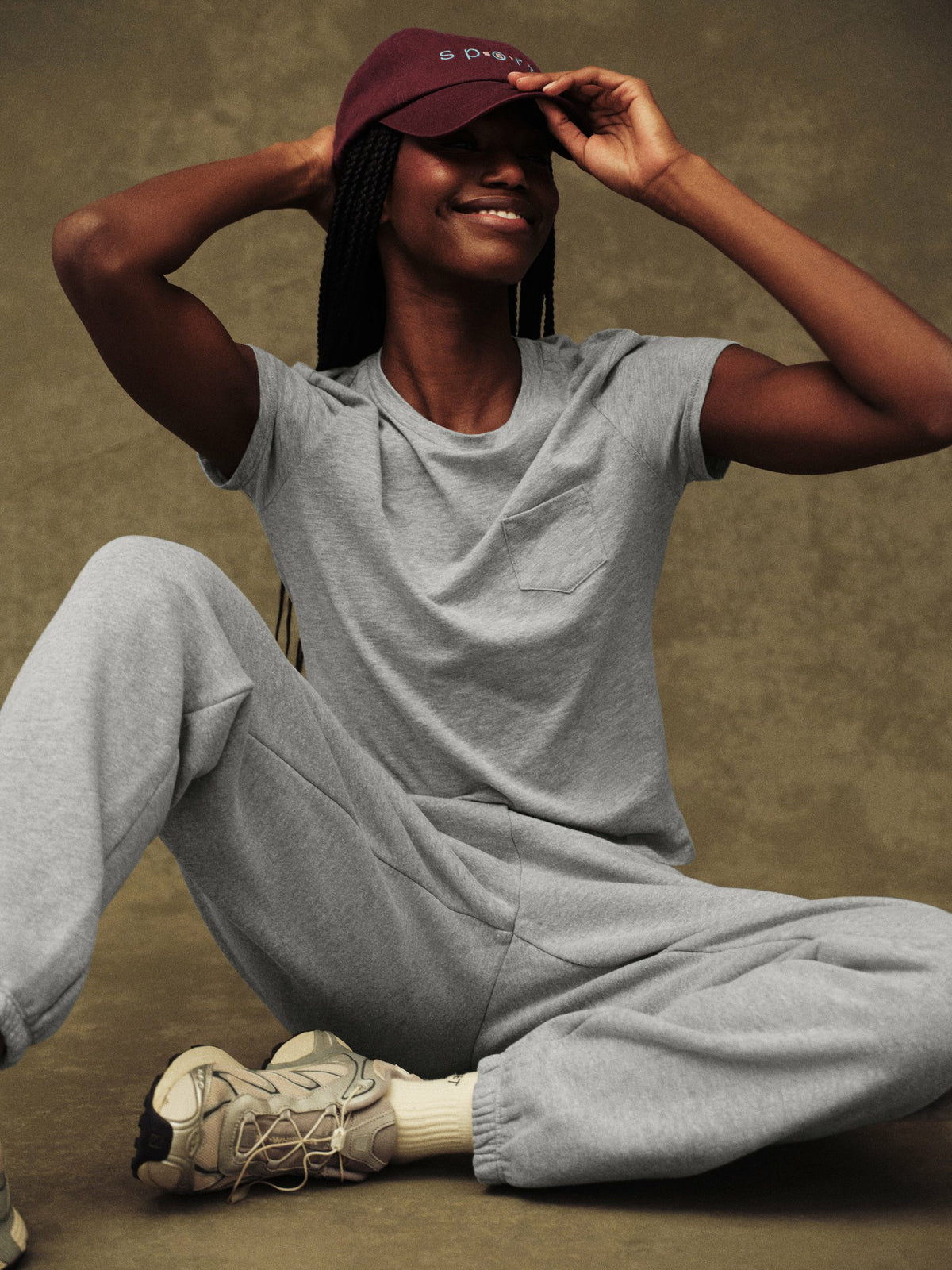 MIDWEIGHT SWEATS STAPLE OLD SCHOOL SWEATPANTS - FOG HEATHER GREY | SET ACTIVE Recommended
