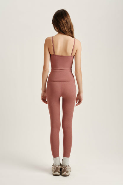 SPORTBODY® SPORTY HIGH-RISE LEGGINGS - SEPIA | SET ACTIVE Exclusive