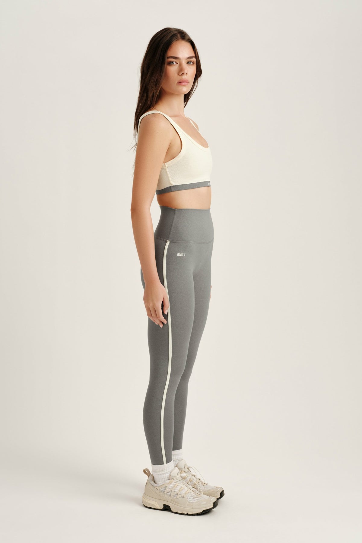 SPORTBODY® SPORTY STRIPE LEGGINGS - LO-FI | SET ACTIVE Featured