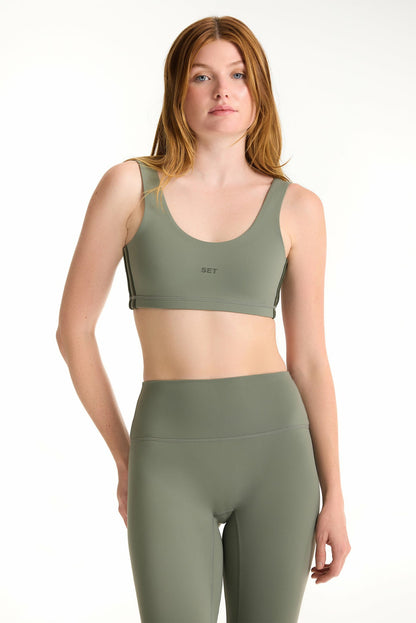 SPORTBODY® SPORTY DUO LIFT BRA - KELP | SET ACTIVE Recommended