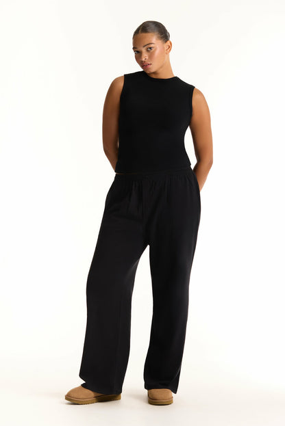 RIBBED MODAL BODY MUSCLE TANK - ONYX | SET ACTIVE Featured