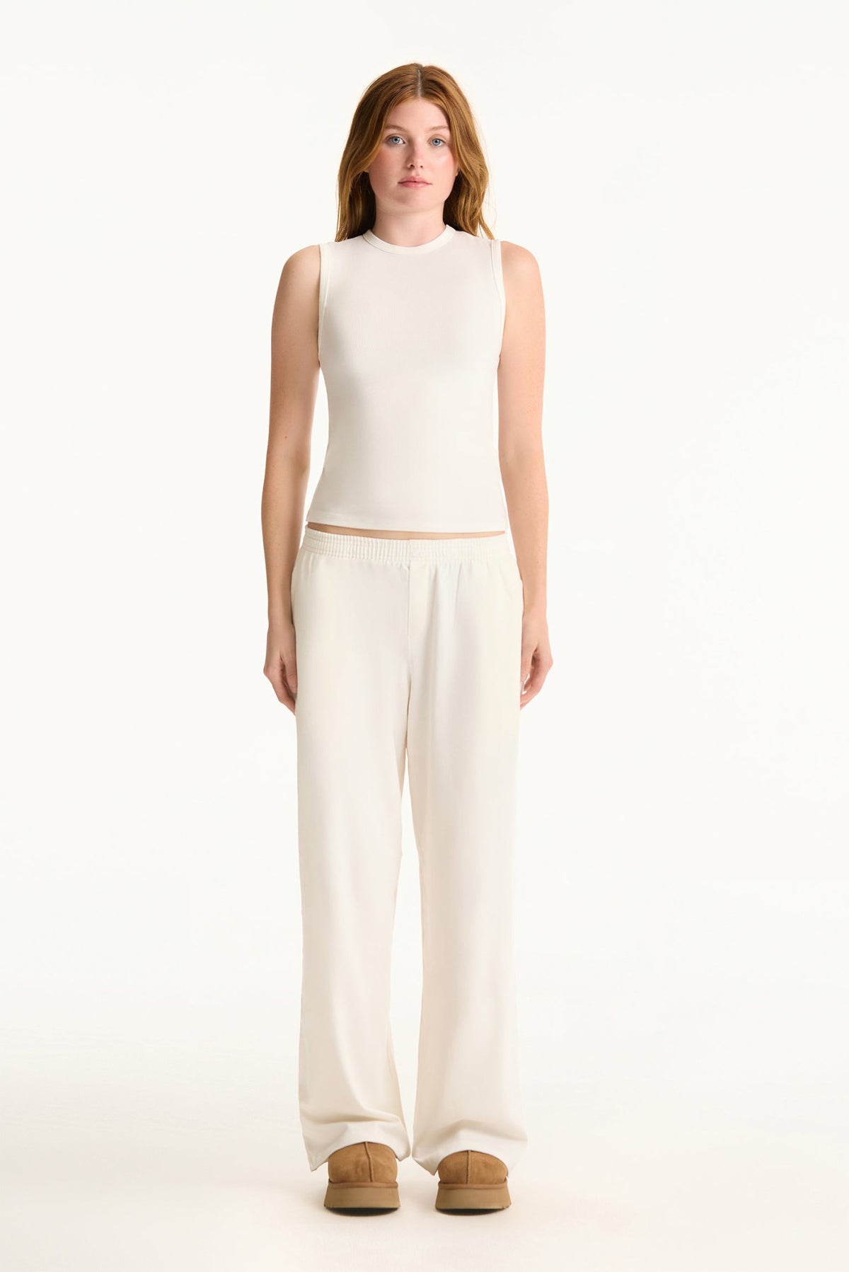 RIBBED MODAL BODY MUSCLE TANK - BLANC | SET ACTIVE Trending