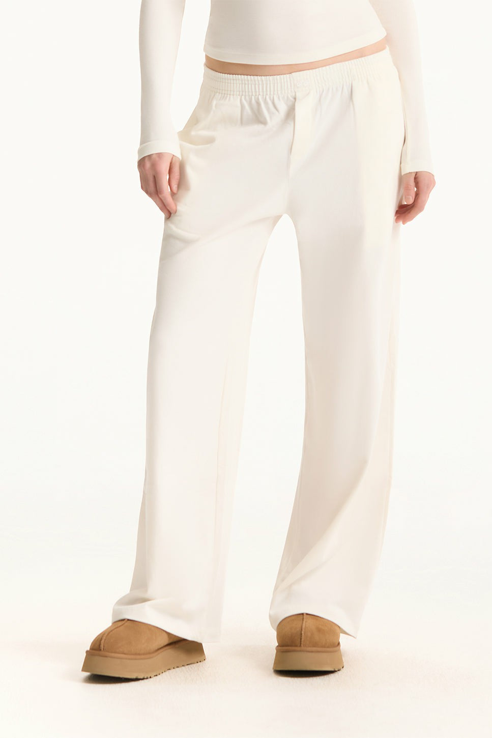 HEAVY COTTON EASY BOXER PANTS - BLANC | SET ACTIVE Best Seller