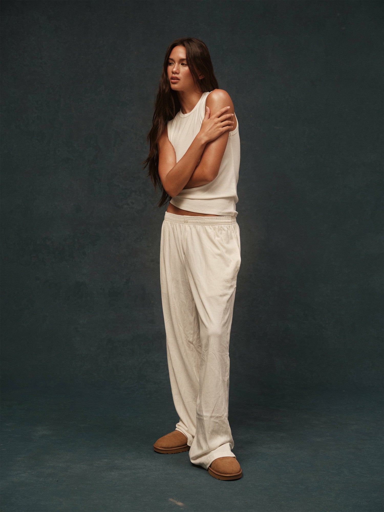 HEAVY COTTON EASY BOXER PANTS - BLANC | SET ACTIVE Best Seller