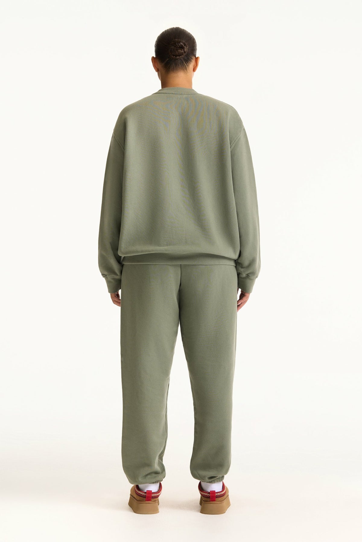 MIDWEIGHT SWEATS STAPLE OLD SCHOOL SWEATPANTS - KELP | SET ACTIVE Exclusive