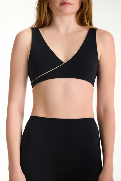 BREATHE 1.0 CONTRAST WRAP BRA - MARLIN | SET ACTIVE Signature