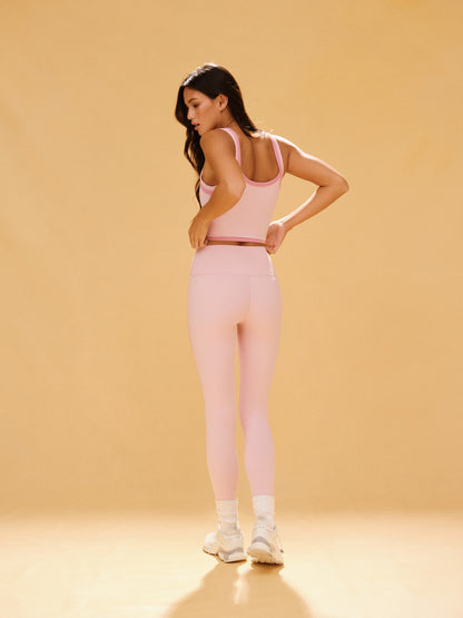 BREATHE 1.0CONTRAST DOUBLE STRAP TANK - BLOOM | SET ACTIVE Exclusive