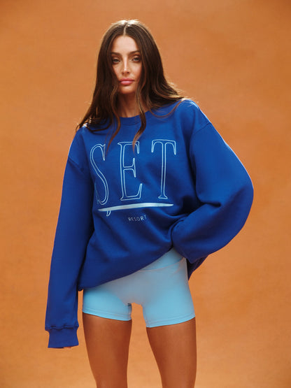 MIDWEIGHT SWEATS STAPLE SET RESORT CREWNECK - MAUI | SET ACTIVE Classic