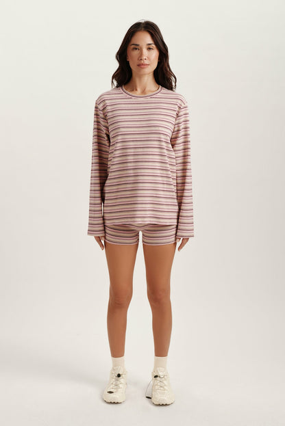 STRIPE JERSEY STRIPE OVERSIZED LONG SLEEVE - FLIRT | SET ACTIVE Recommended
