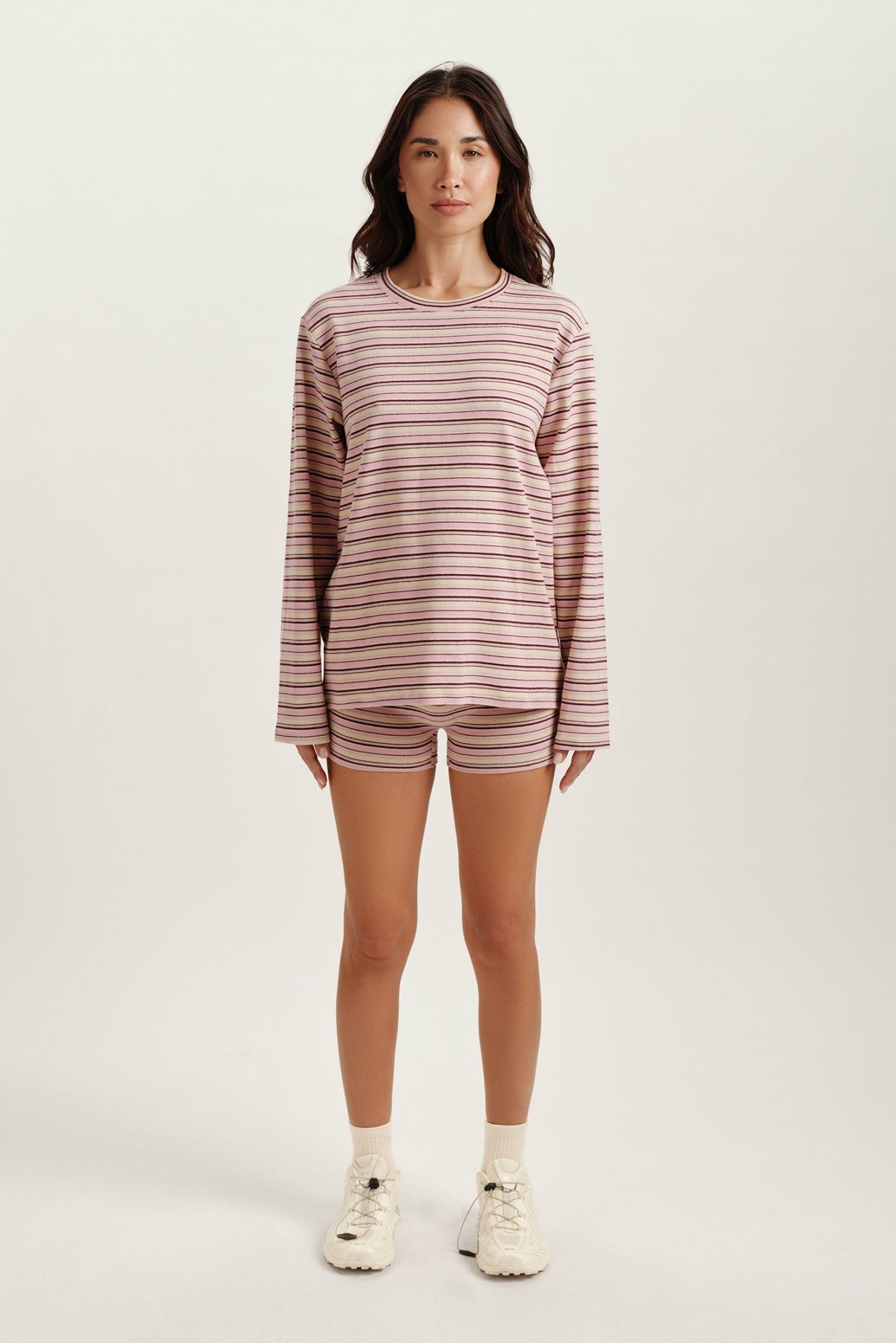 STRIPE JERSEY STRIPE SHORTS - FLIRT | SET ACTIVE Exclusive