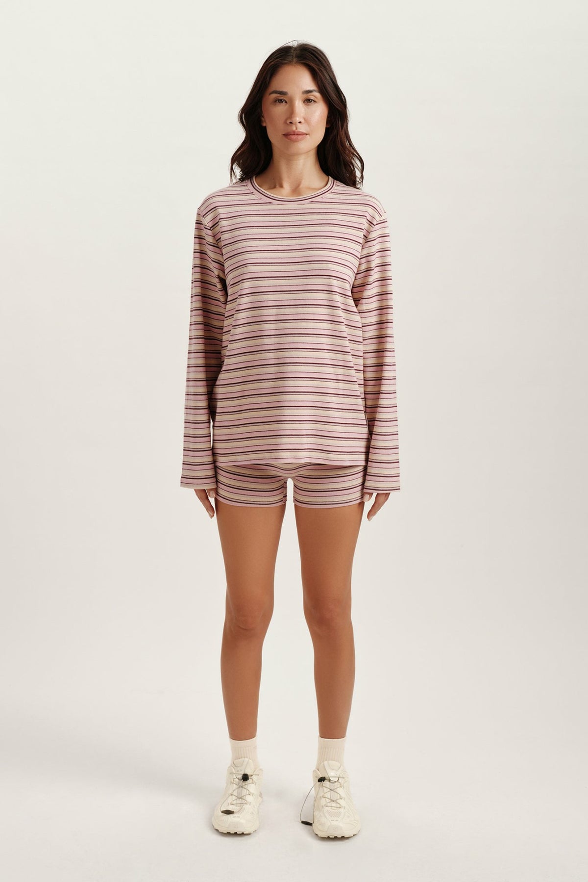 STRIPE JERSEY STRIPE SHORTS - FLIRT | SET ACTIVE Exclusive