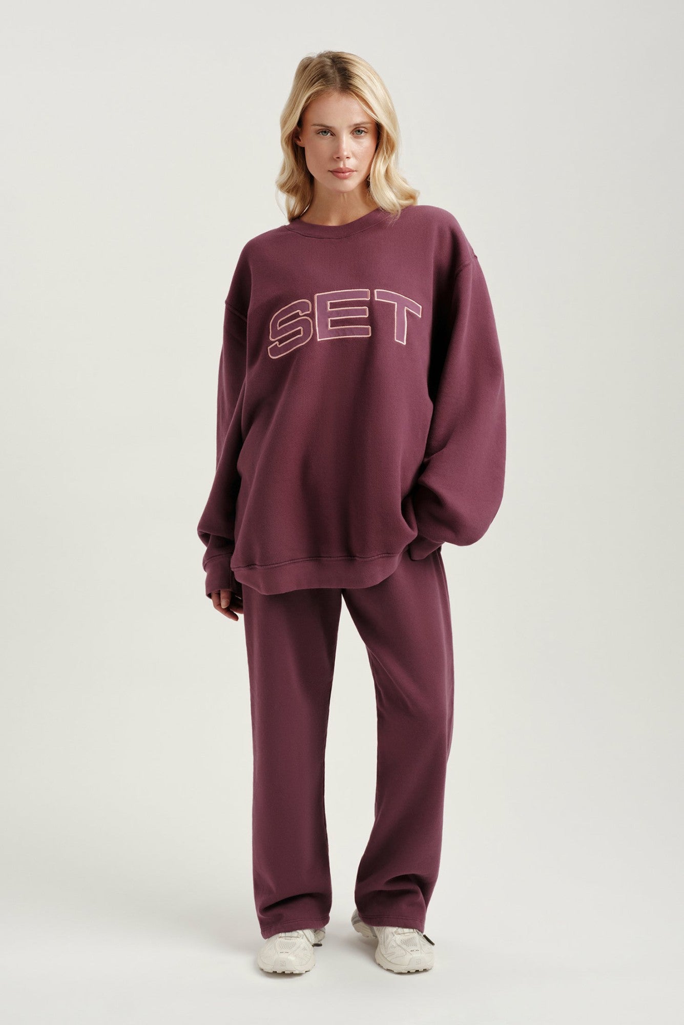 MIDWEIGHT SWEATS STAPLE SET CREWNECK - ROSEBUD | SET ACTIVE Featured