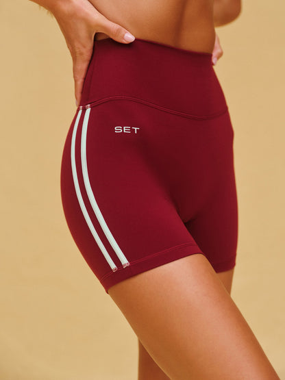 SPORTBODY® SPORTY DUO STRIPE SHORTS - VISTA | SET ACTIVE Best Seller