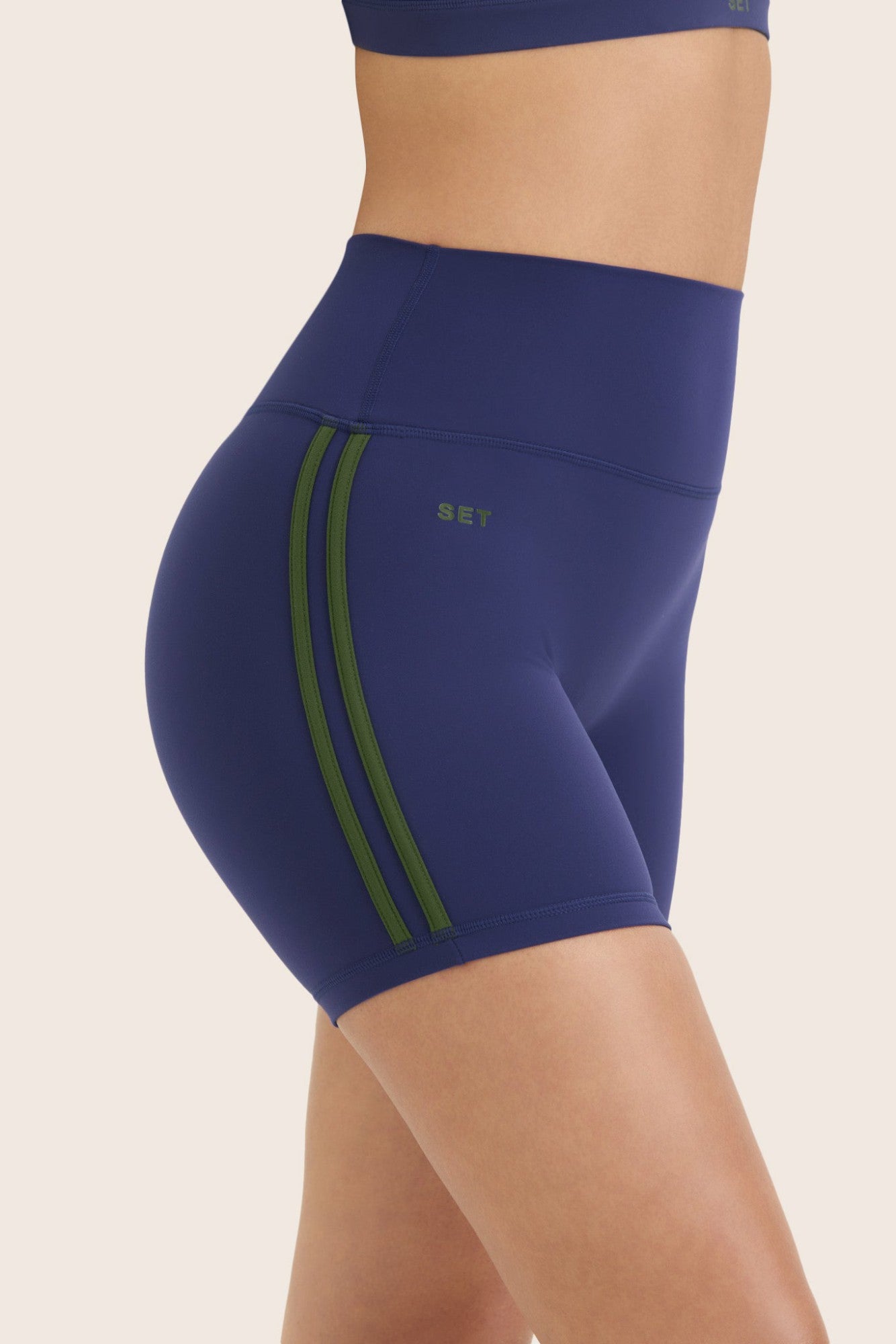 SPORTBODY® SPORTY DUO STRIPE SHORTS - LAKE | SET ACTIVE Best Seller