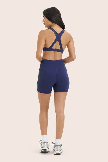 SPORTBODY® SPORTY DUO STRIPE SHORTS - LAKE | SET ACTIVE Best Seller