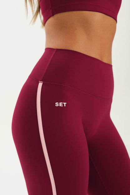 SPORTBODY® SPORTY STRIPE LEGGINGS - ROSA | SET ACTIVE Best Seller