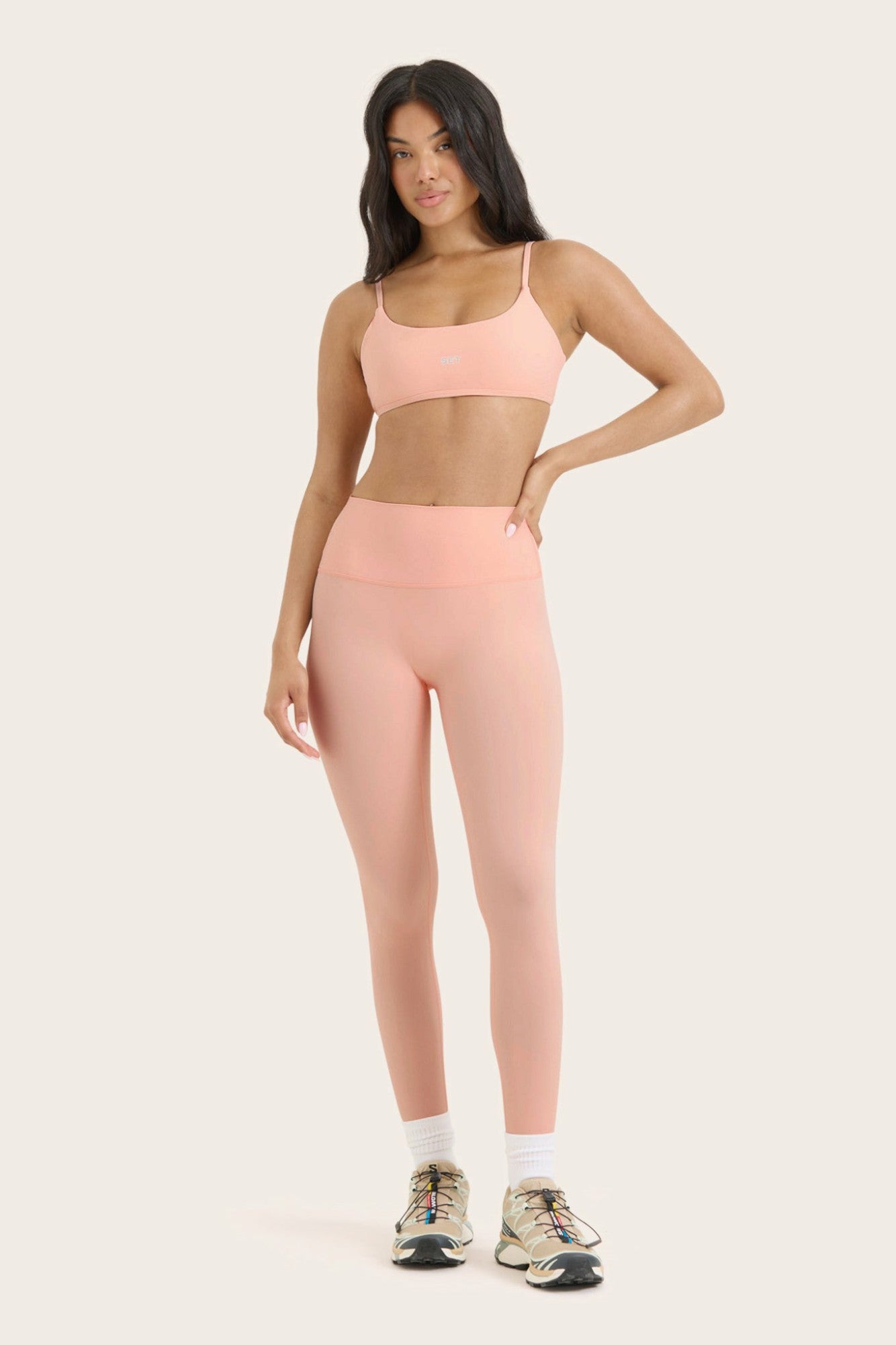 BREATHE 1.0 HIGH-RISE LEGGINGS - PEACH | SET ACTIVE Featured