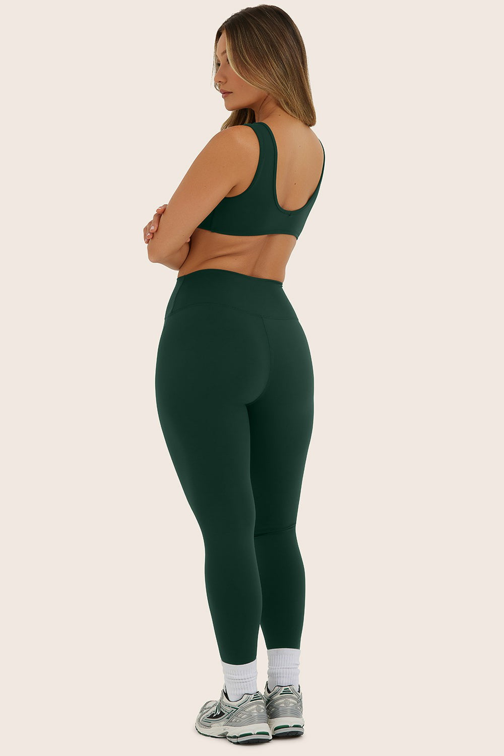SPORTBODY® SPORTY MID-RISE LEGGINGS - BEETLE | SET ACTIVE Exclusive