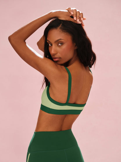 SPORTBODY® SPORTY SCOOP BRA - LAWN | SET ACTIVE Signature