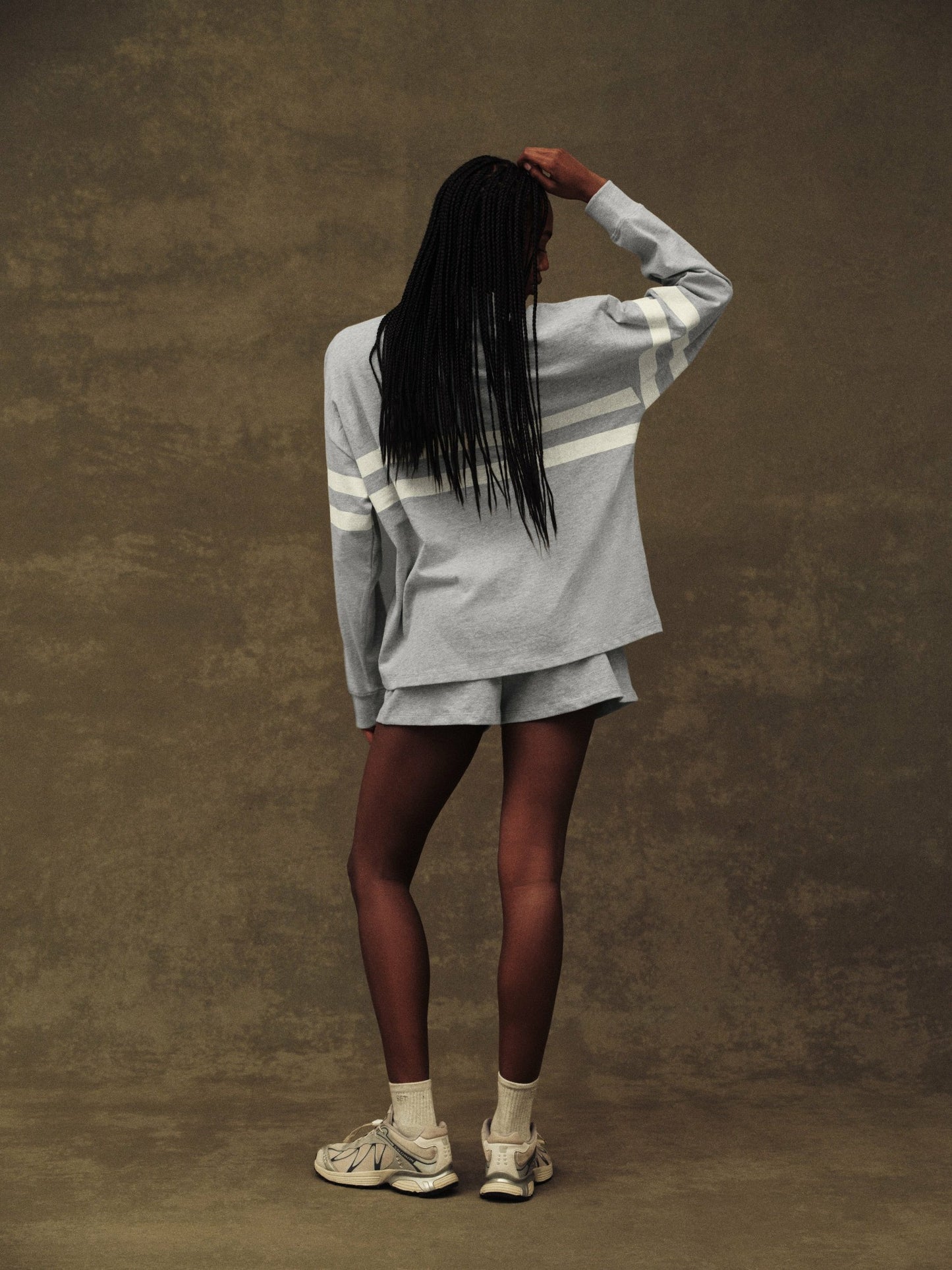 HEAVY COTTON EASY STRIPE LONG SLEEVE - WORN | SET ACTIVE Exclusive