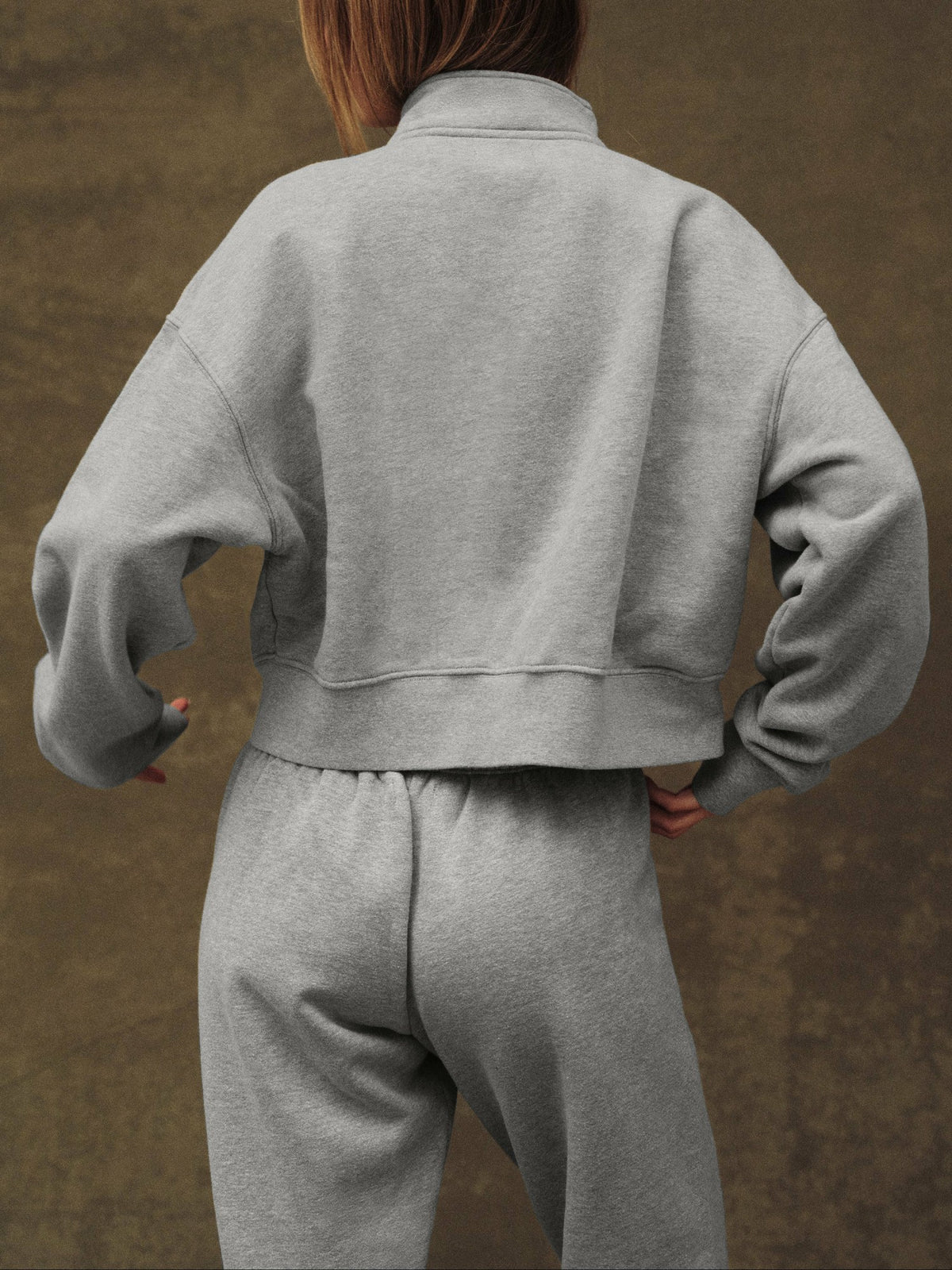 MIDWEIGHT SWEATS STAPLE STRAIGHT LEG SWEATPANTS - FOG HEATHER GREY | SET ACTIVE Signature