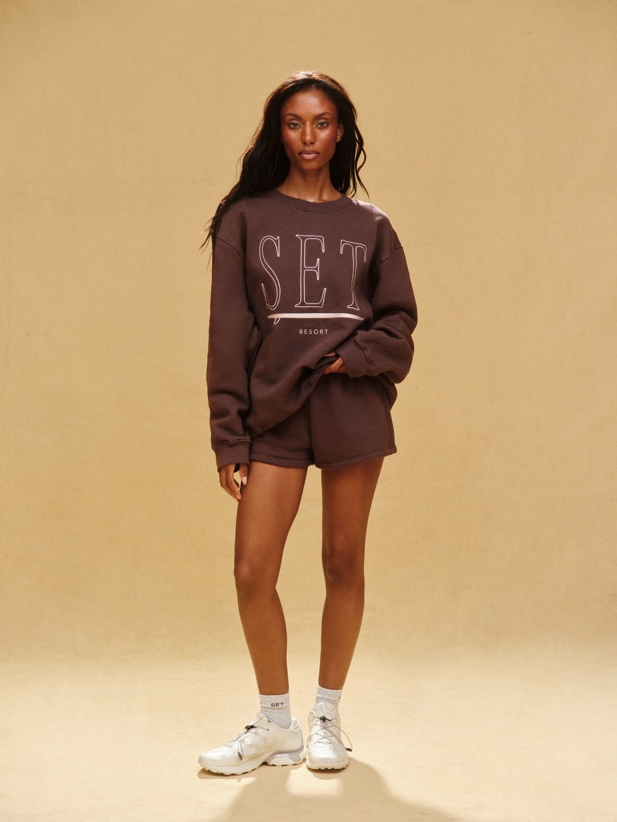 MIDWEIGHT SWEATS STAPLE SET RESORT CREWNECK - SHORELINE | SET ACTIVE Trending