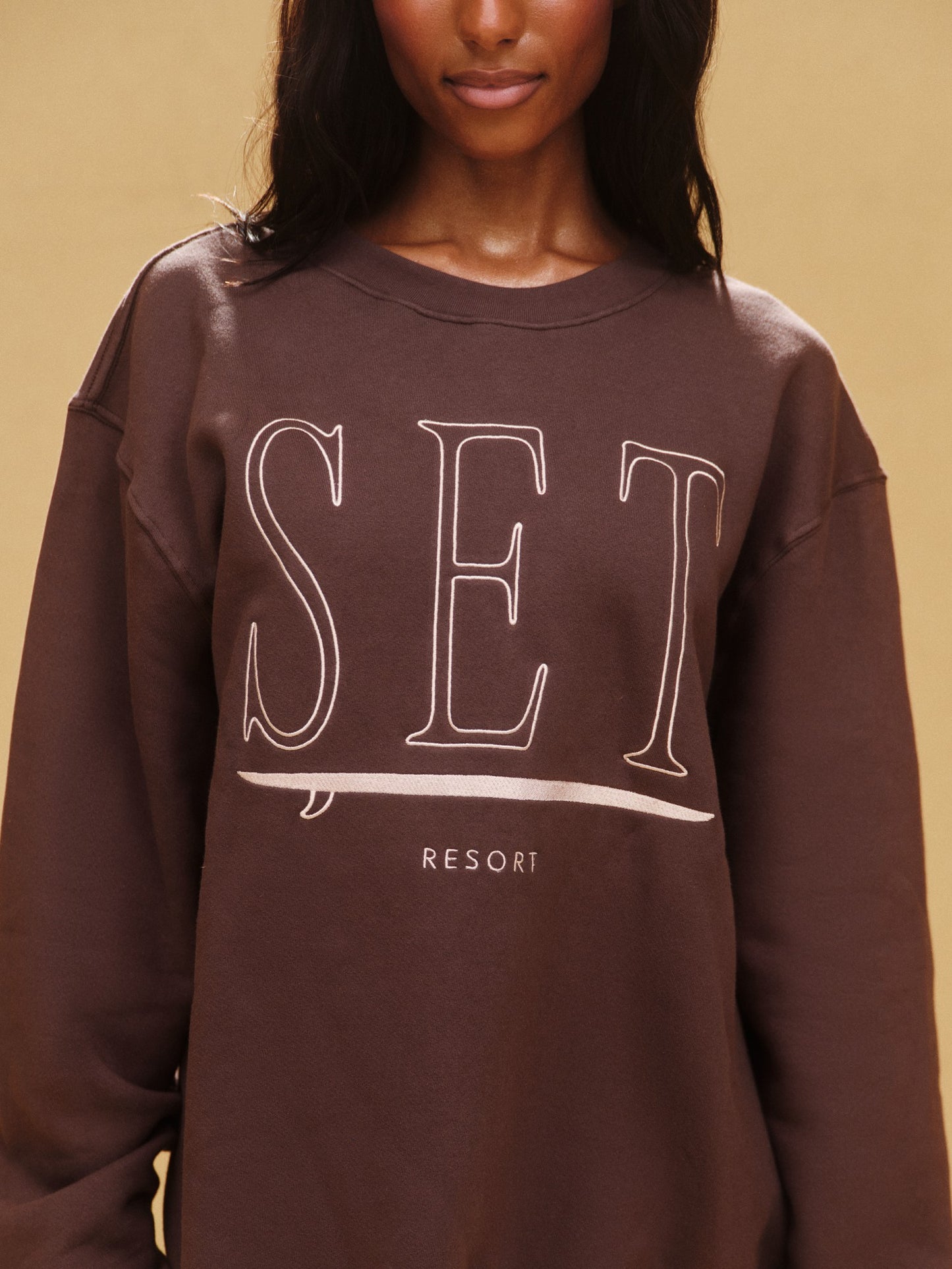 MIDWEIGHT SWEATS STAPLE SET RESORT CREWNECK - SHORELINE | SET ACTIVE Trending