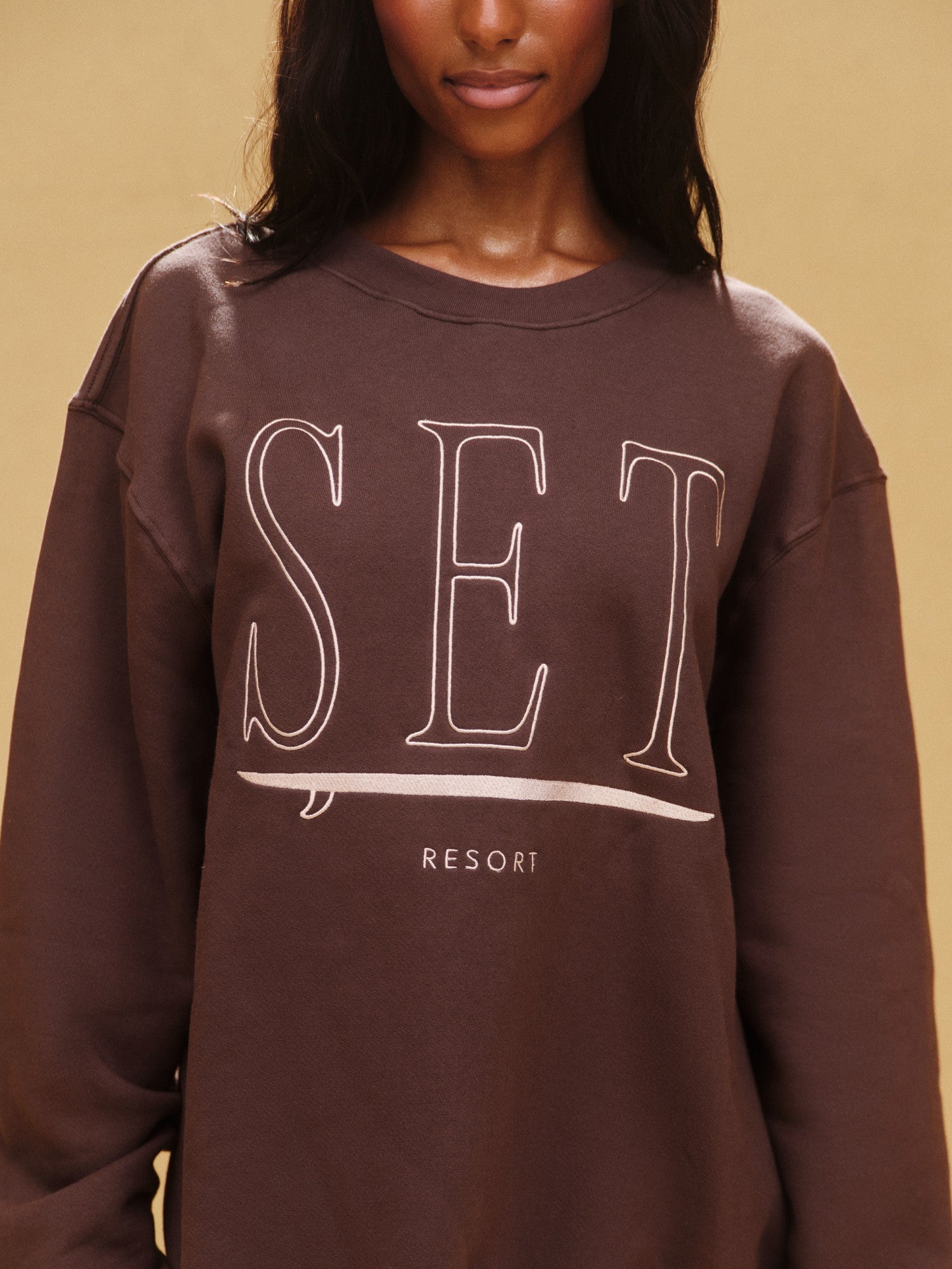 MIDWEIGHT SWEATS STAPLE SET RESORT CREWNECK - SHORELINE | SET ACTIVE Trending