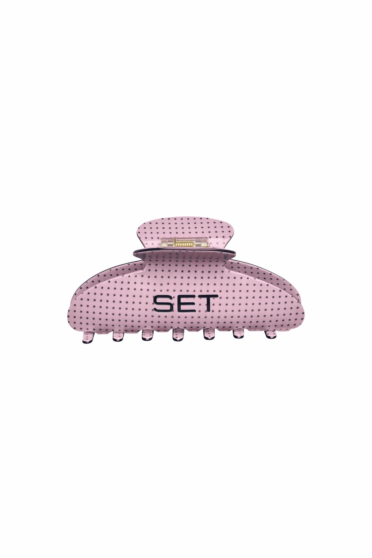 SET POLKA DOT CLAW CLIP - PINK CONFETTI | SET ACTIVE Best Seller