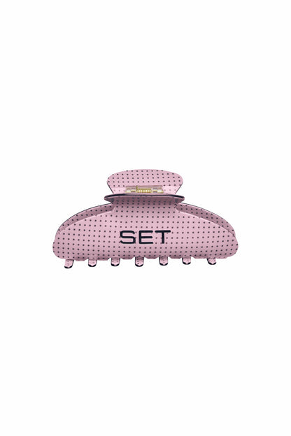 SET POLKA DOT CLAW CLIP - PINK CONFETTI | SET ACTIVE Best Seller