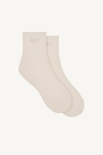 SET SHORTY SOCKS - CREAM/BLUSH | SET ACTIVE Signature