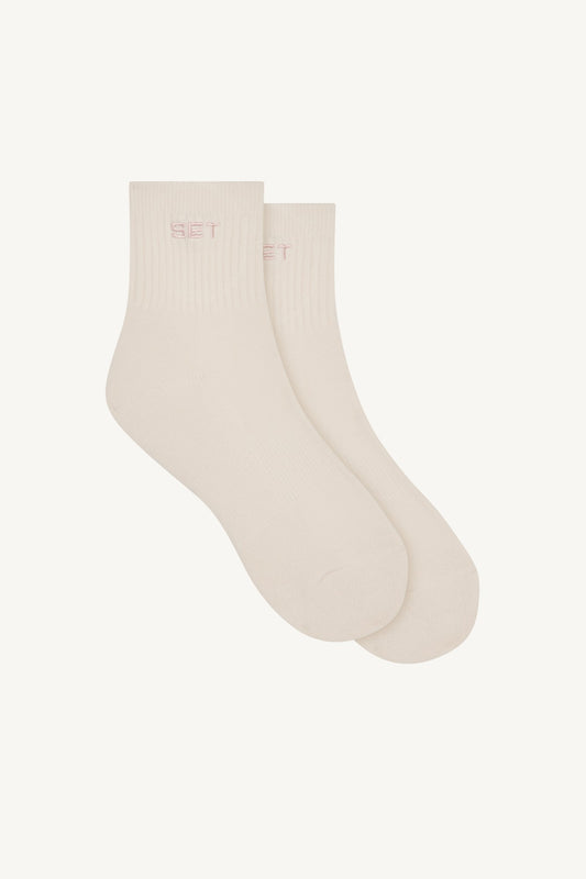 SET SHORTY SOCKS - CREAM/BLUSH | SET ACTIVE Signature