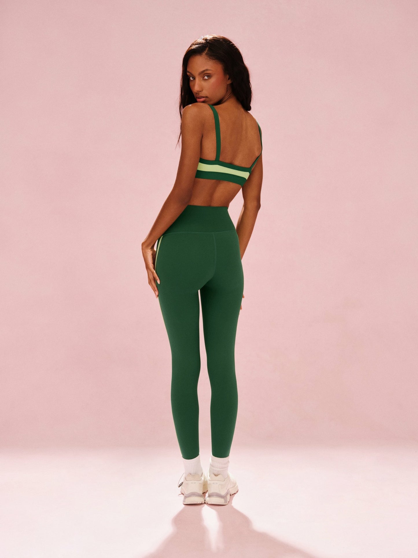 SPORTBODY® SPORTY STRIPE LEGGINGS - LAWN | SET ACTIVE Trending