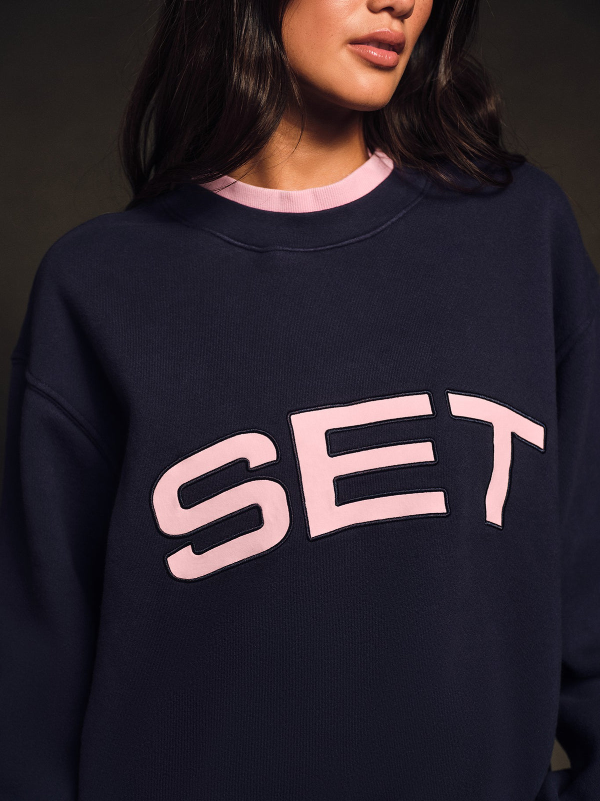 MIDWEIGHT SWEATS STAPLE SET LAYERED CREWNECK - CONFETTI | SET ACTIVE Best Seller