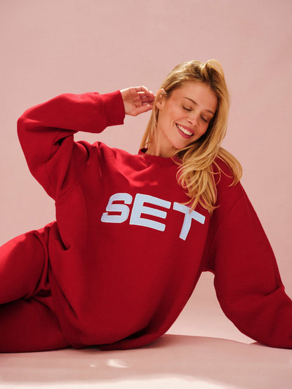 MIDWEIGHT SWEATS STAPLE SET CREWNECK - VERSE | SET ACTIVE Trending