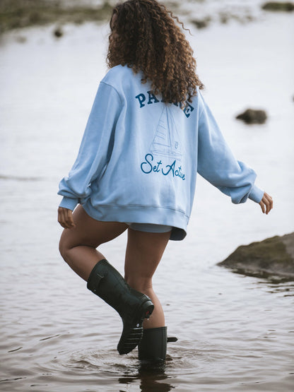 SET X PARKE SAIL GRAPHIC MOCKNECK - OVERCAST | SET ACTIVE Trending