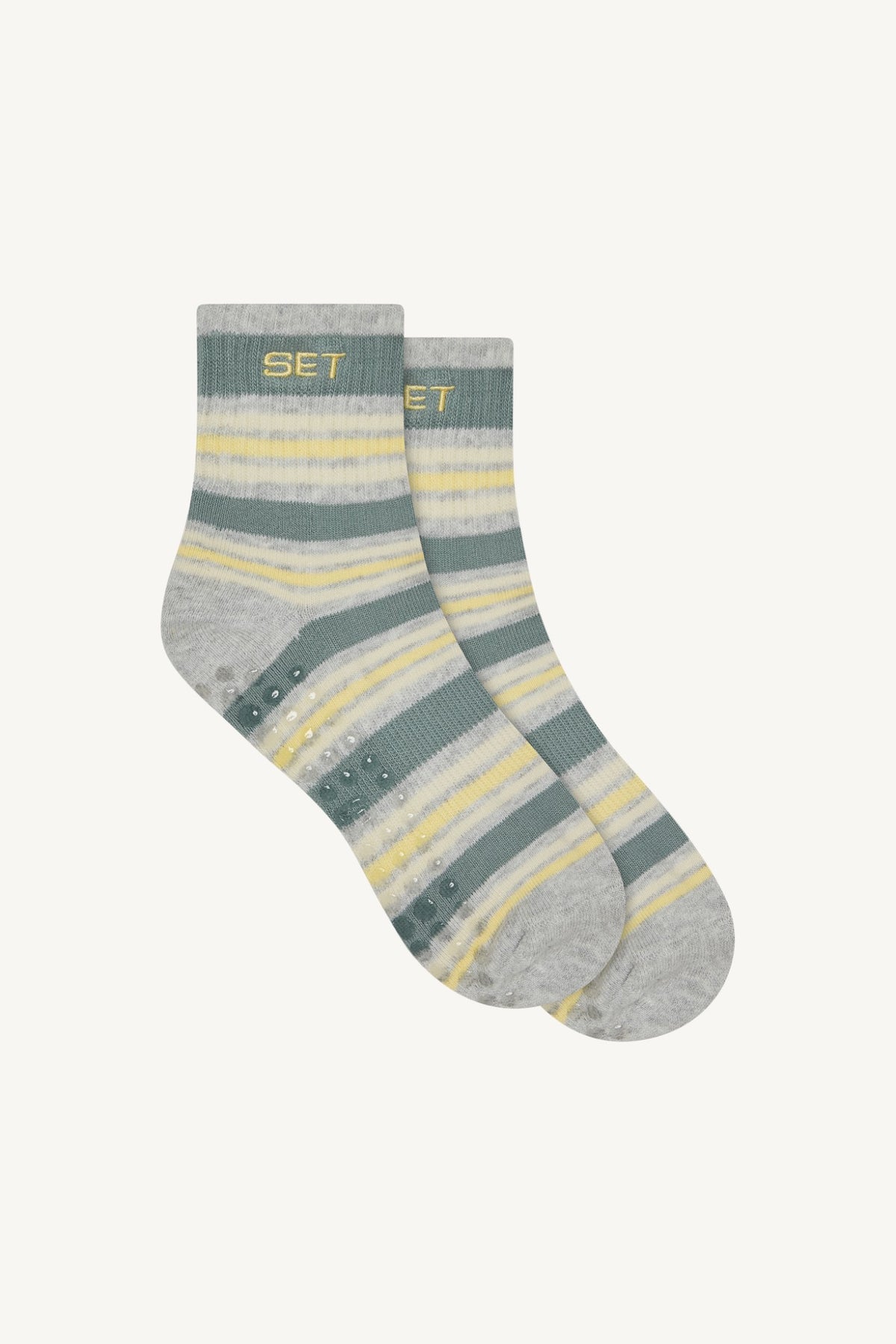 SET STRIPE SHORTY GRIP SOCKS - WASHED | SET ACTIVE Exclusive