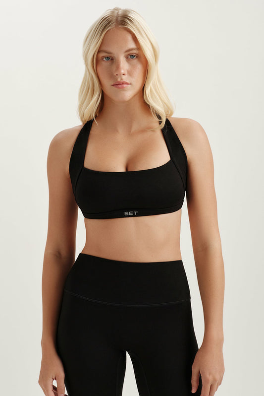 FORMCLOUD® CLOUD CROSSBACK BRA - ONYX | SET ACTIVE Featured